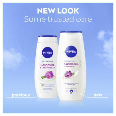 Nivea Shower Cream Cashmere & Cotton 250ML, imported from the UK