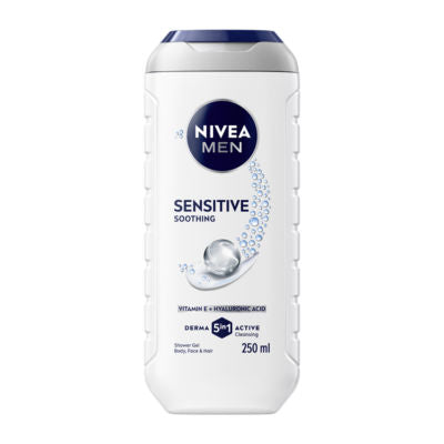 Nivea men sensitive shower gel 250ml, imported from the UK
