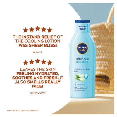 Nivea aftersun moisture lotion 200ml, imported from the UK