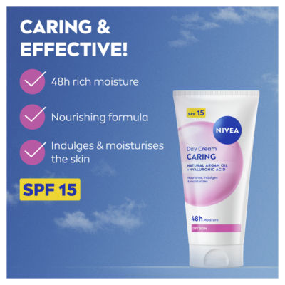 Nivea day face cream SPF15 50ml, imported from the UK