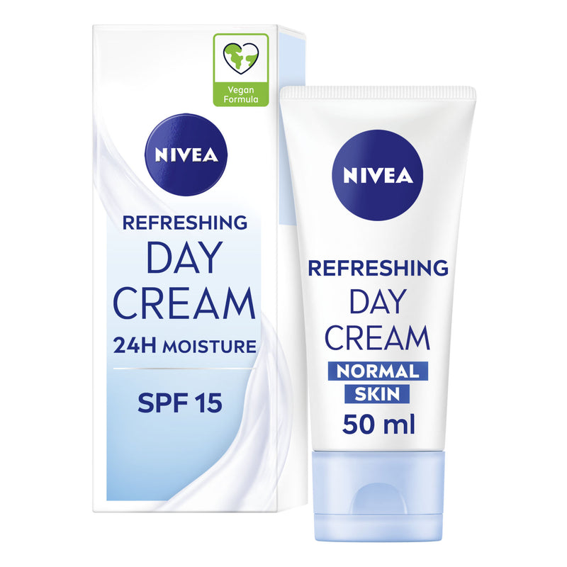 Nivea Refreshing Day Face Cream SPF15 50ml, imported from the UK