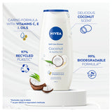Nivea Coconut & Jojoba Oil Shower Cream 250ml, imported from the UK