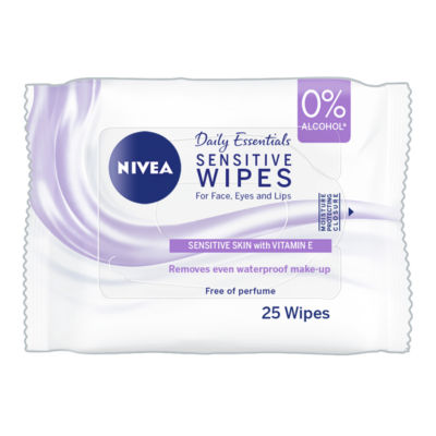 Nivea sensitive cleansing wipes 25 wipes, UK version