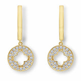 Costco diamond drop earrings 0.29ctw round brilliant cut 14ct gold - British product