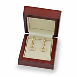 Costco diamond drop earrings 0.29ctw round brilliant cut 14ct gold - British product