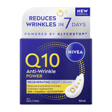 ASDA Nivea Q10 Power Anti-Wrinkle Night Cream Moisturiser 50ml- Buy online at McGrocer