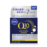 Nivea Q10 Power Anti-Wrinkle Night Cream 50ml, imported from the UK