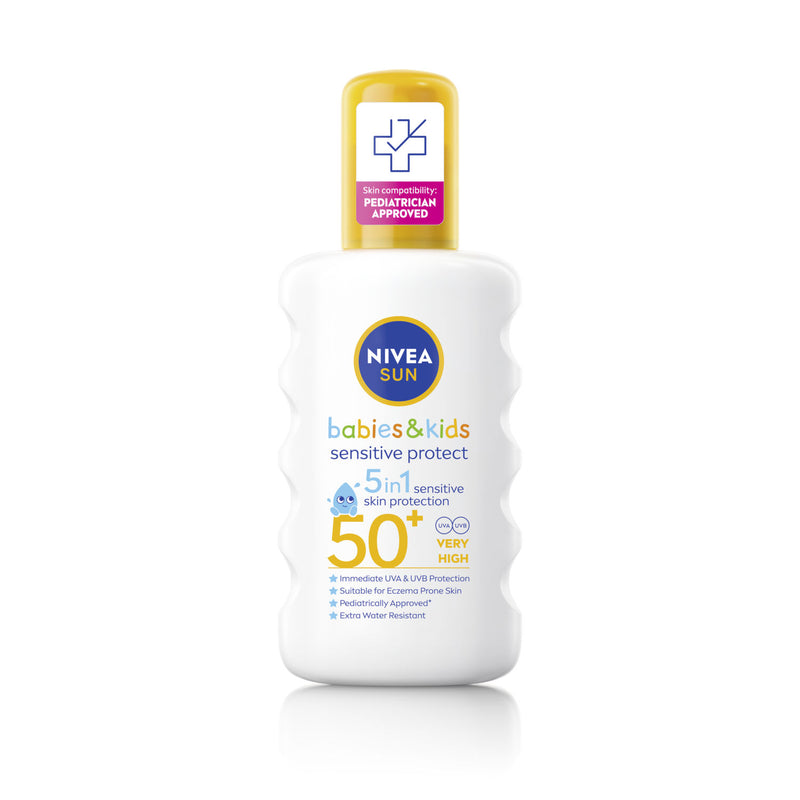 Nivea babies & kids sensitive protect sunscreen spray 200ml, imported from the UK