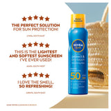 Nivea Protect & Dry Touch SPF 50 sunscreen spray 200ML, imported from the UK