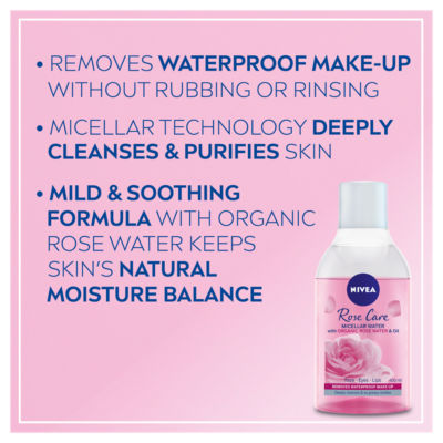 NIVEA Rose Care Micellar Cleansing Water 400ml, UK version
