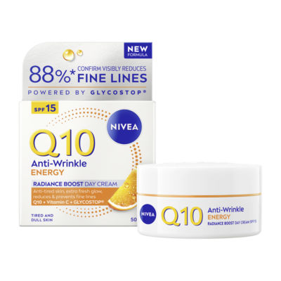Nivea Q10 Energy Anti-Wrinkle Day Cream 50ml, imported from the UK