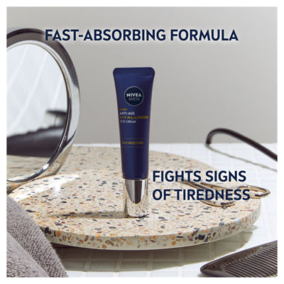 Nivea MEN Hyaluron Anti-Age Eye Cream 15ml, imported from the UK