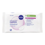 ASDA Nivea Caring 3-in-1 Cleansing Wipes for Dry Skin 25s- Buy online at McGrocer