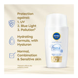 Nivea Triple Protect Face Fluid SPF 50+ 40ml, imported from the UK