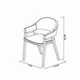 Bentley Designs grey fabric armchair 2 pack, imported from the UK