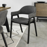 Costco UK Bentley Designs Camden Peppercorn Grey Fabric Dining Armchair 2 Pack- Buy online at McGrocer