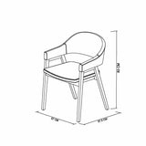 Bentley Designs grey fabric armchair 2 pack, imported from the UK
