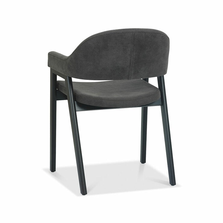 Bentley Designs grey fabric armchair 2 pack, imported from the UK