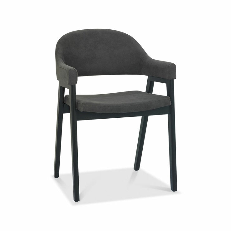 Bentley Designs grey fabric armchair 2 pack, imported from the UK