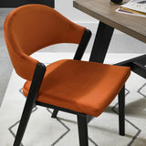 Bentley Designs rust velvet dining chair 2 pack (British brand)