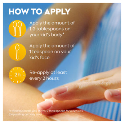 Nivea Kids Protect & Care Sun Cream Lotion 200ml, imported from the UK