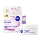 ASDA Nivea Caring Day Face Cream with SPF30 50ml- Buy online at McGrocer