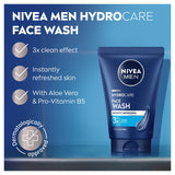 NIVEA MEN Hydrocare face wash 100ml, imported from the UK