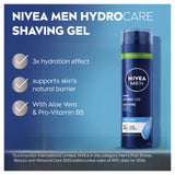 Nivea Men Hydrocare shaving gel 200ml, imported from the UK
