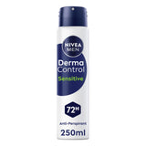 ASDA NIVEA MEN 72h Derma Control Sensitive Anti-Perspirant Spray 250ml- Buy online at McGrocer