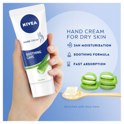 Nivea Aloe Vera hand cream 75ml, imported from the UK