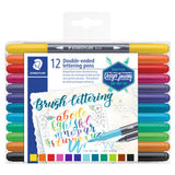 ASDA Staedtler Double-ended Lettering Pens Marker Pens Pack of 12- Buy online at McGrocer