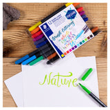 Staedtler double-ended lettering pens pack of 12 (British brand)
