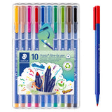 ASDA Staedtler triplus Fibre-Tip Colouring Pens Pack of 10- Buy online at McGrocer