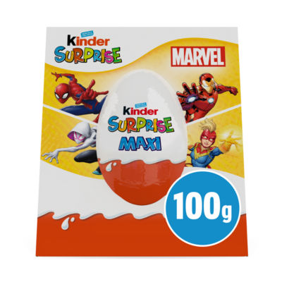 Œuf de Pâques Kinder Surprise grand modèle en chocolat au lait avec jouet 100g (marque britannique)