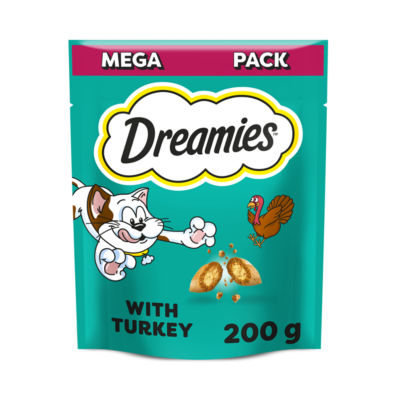 ASDA Dreamies Cat Treat Biscuits Turkey Flavour 200g- Buy online at McGrocer