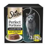 ASDA Sheba Adult Wet Cat Food Chicken Loaf 3 x 2 x 37.5g Tray- Buy online at McGrocer