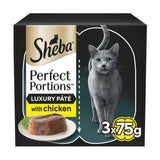 ASDA Sheba Adult Wet Cat Food Chicken Loaf 3 x 2 x 37.5g Tray- Buy online at McGrocer