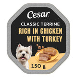 ASDA Cesar Classic Terrine Chicken & Turkey in Loaf Wet Dog Food Tray 150g- Buy online at McGrocer