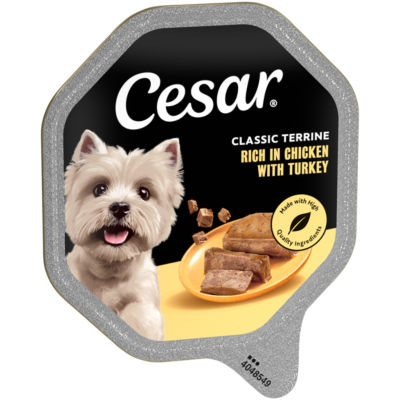Cesar Classic Terrine dog food with chicken and turkey 150g - British product