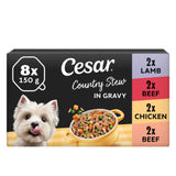 ASDA Cesar Juicy Hotpot Adult Wet Dog Food Trays Mixed in Gravy 8 x 150g- Buy online at McGrocer