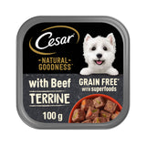 ASDA Cesar Natural Goodness Grain Free Adult Wet Dog Food Beef Terrine Tray 100g- Buy online at McGrocer