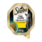 ASDA Sheba Fine Flakes Adult Wet Cat Food with Chicken in Jelly 85g- Buy online at McGrocer