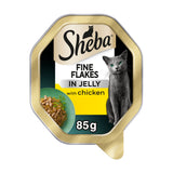 ASDA Sheba Fine Flakes Adult Wet Cat Food with Chicken in Jelly 85g- Buy online at McGrocer