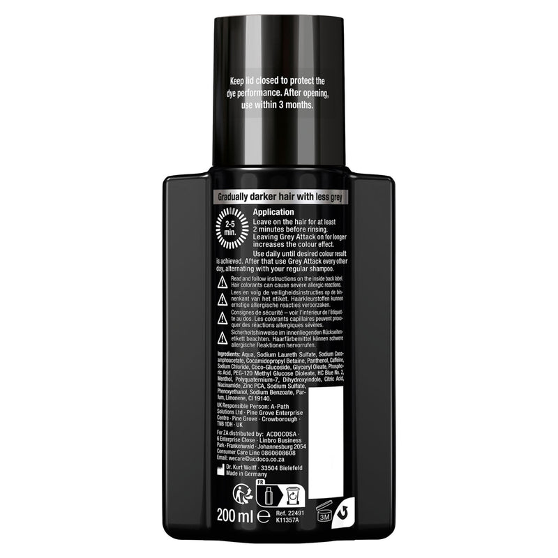 Alpecin Grey Attack Caffeine & Colour Shampoo 200ml - British product