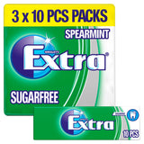 ASDA Wrigley's Extra Spearmint Sugar Free Chewing Gum 3 x 10 Pieces- Buy online at McGrocer