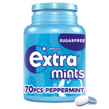 Wrigley's Extra Peppermint Sugarfree Mints bottle of 70 pieces (British brand)