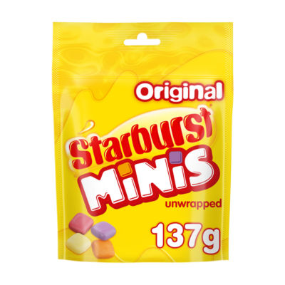 Starburst Minis Original chewy sweets 137g (British brand)