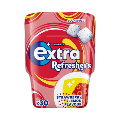 Wrigleys strawberry lemon sugarfree chewing gum 30 pieces (British brand)