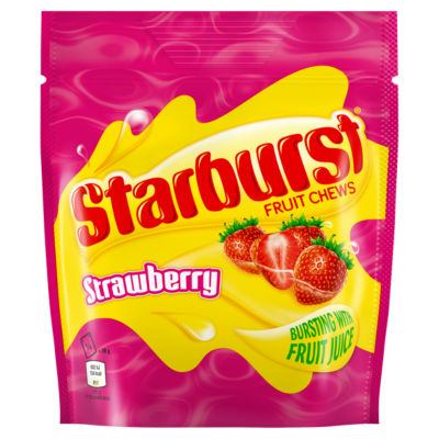 Starburst Fruit Chews Strawberry 138g (British brand)
