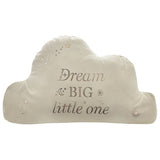 Bambino Cloud Velvet Cushion White 35x22cm - British product